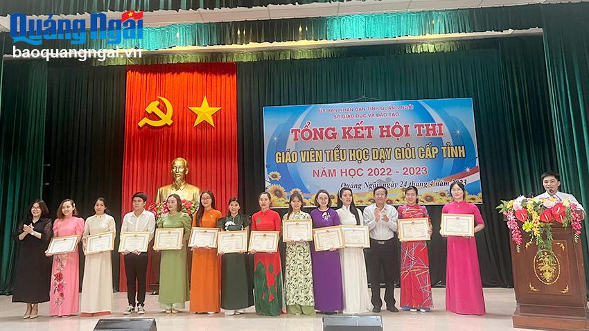 Tổng kết Hội thi giáo viên tiểu học dạy giỏi cấp tỉnh