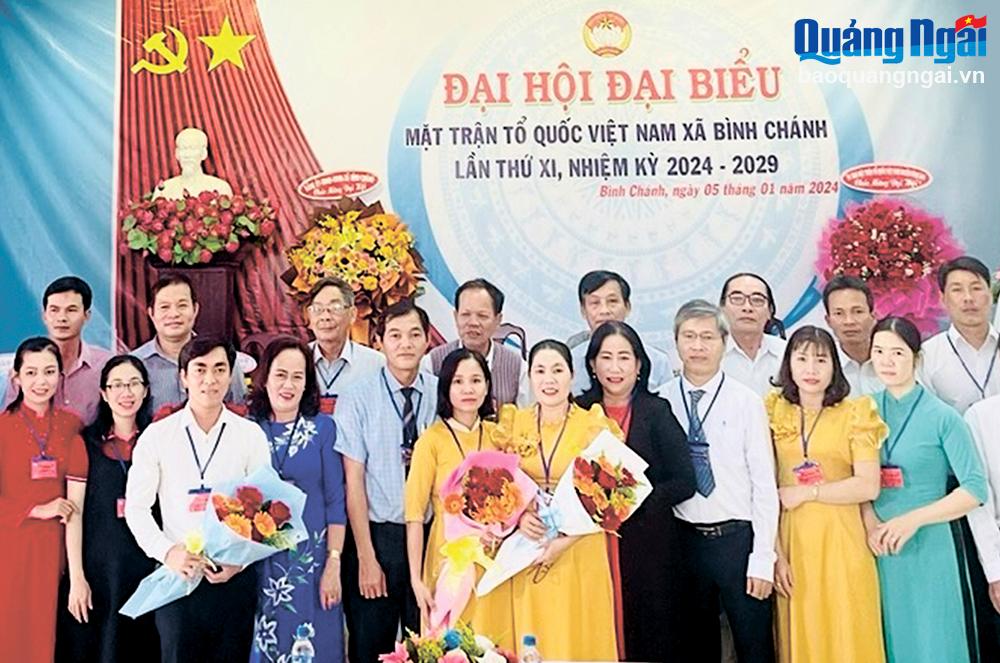Đại hội đại biểu MTTQ Việt Nam xã Bình Chánh (Bình Sơn) lần thứ XI, nhiệm kỳ 2024 - 2029 đã tổ chức thành công.
