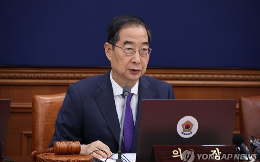 Thủ tướng Hàn Quốc Han Duck-soo. Ảnh: Yonhap