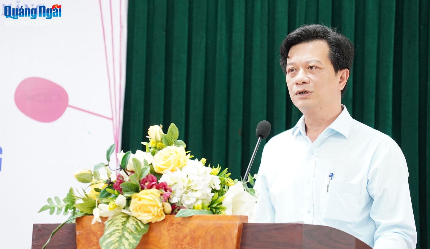 Phó Giám đốc Sở KH&CN Trần Công Hòa phát biểu tại hội thảo.