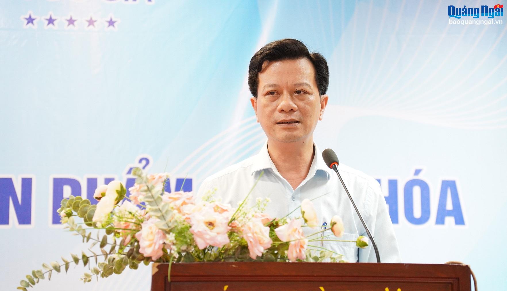 Phó Giám đốc Sở KH&CN Trần Công Hòa phát biểu khai mạc khóa đào tạo.
