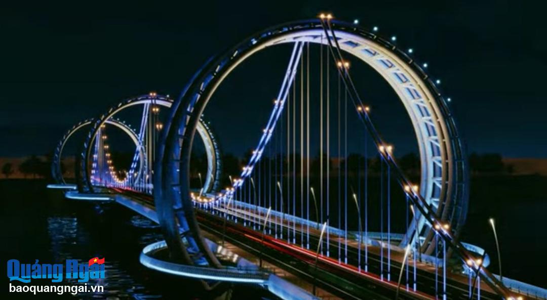 Phương án kiến trúc Dấu ấn Sông Trà đạt giải nhất cuộc thi thiết kế cầu Trà khúc 1