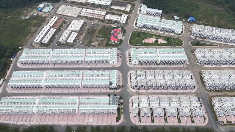 Dự án khu dân cư Tân Thịnh nhìn từ trên cao.