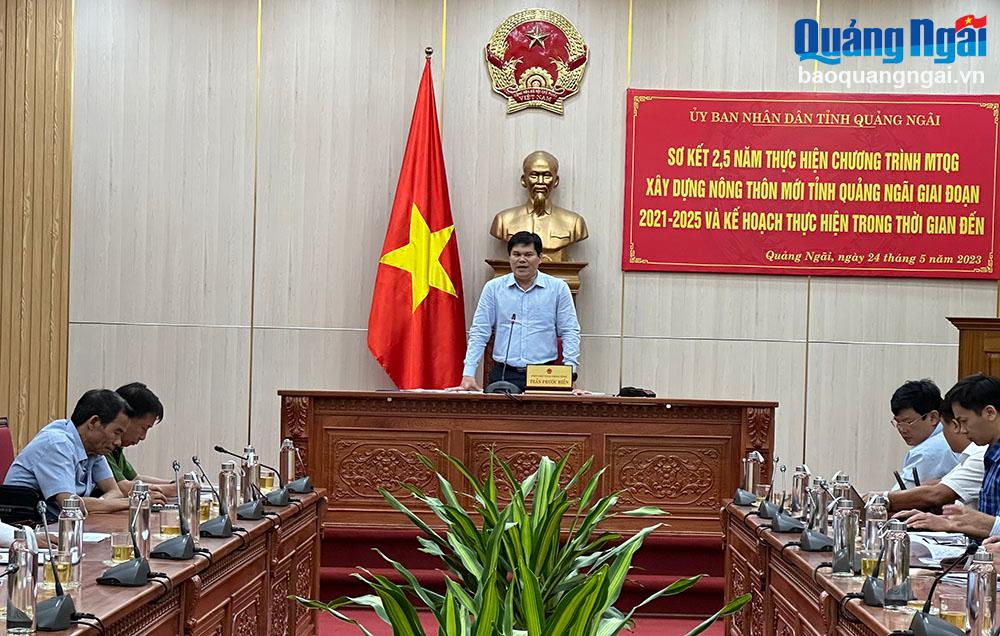 Phó Chủ tịch UBND tỉnh Trần Phước Hiền phát biểu chỉ đạo tại hội nghị.