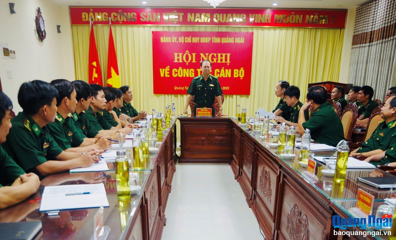 Chính ủy Bộ đội Biên phòng làm việc tại Quảng Ngãi