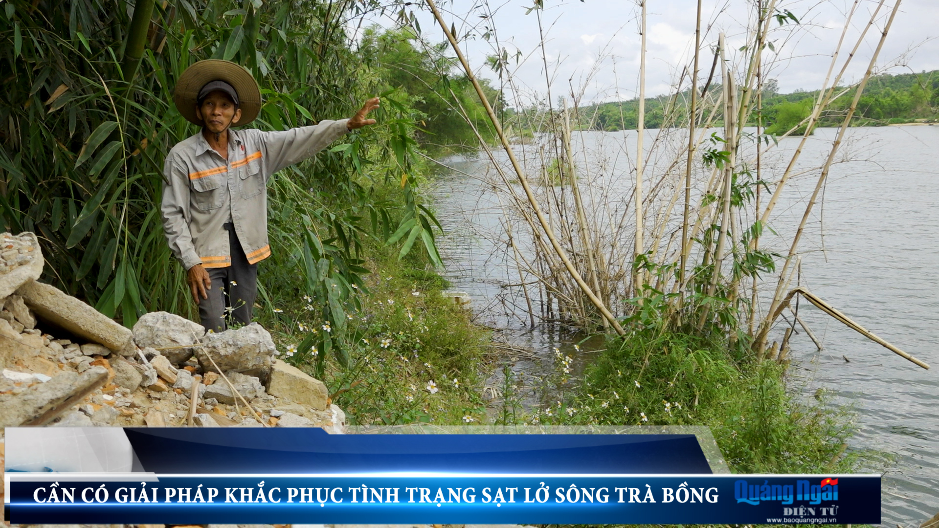 Video: Cần sớm có giải pháp khắc phục tình trạng sạt lở sông Trà Bồng