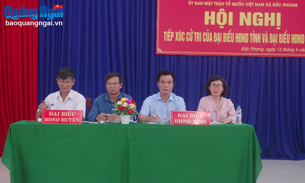 Đại biểu HĐND tỉnh tiếp xúc cử tri xã Đức Phong và Phổ Minh