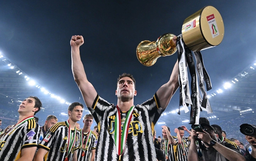 Juventus vô địch Cúp Quốc gia Italia 2023/2024. (Ảnh: Reuters). 