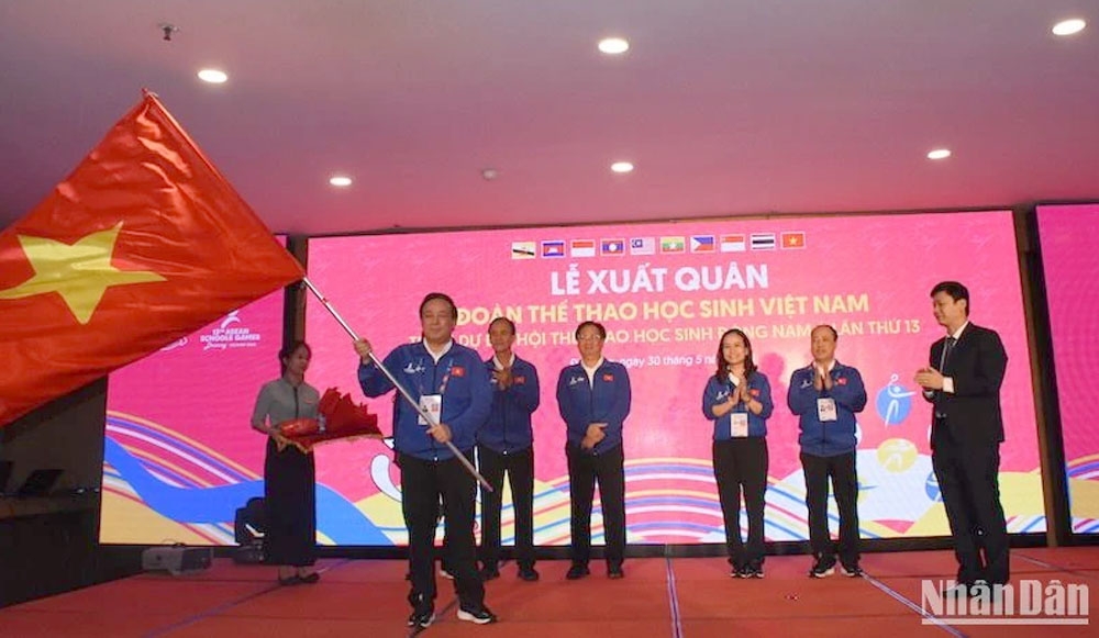 Đoàn Thể thao học sinh Việt Nam xuất quân tham dự Đại hội Thể thao học sinh Đông Nam Á