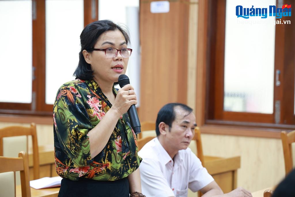 Đại diện Huyện ủy Ba Tơ phát biểu tại hội nghị.