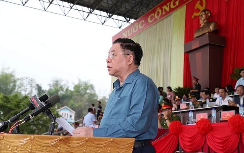 Đồng chí Nguyễn Trọng Nghĩa, Bí thư Trung ương Đảng, Trưởng Ban Tuyên giáo Trung ương, Phó Trưởng Ban Thường trực Ban chỉ đạo, chủ trì chương trình sơ duyệt.