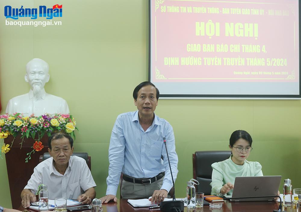 Phó Trưởng ban Tuyên giáo Tỉnh ủy Đặng Văn Nghiệp kết luận tại hội nghị.
