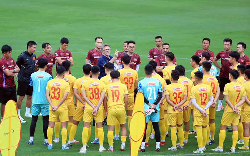 30 tuyển thủ Việt Nam chuẩn bị cho trận giao hữu với Hồng Kông (Trung Quốc)