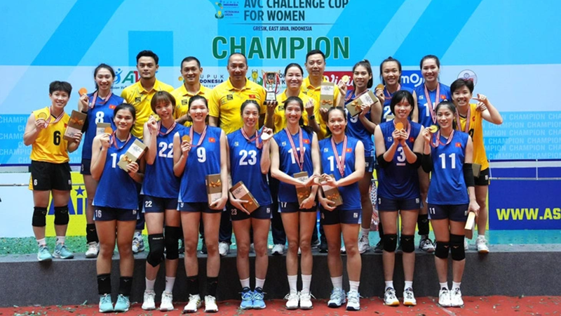 Đội tuyển bóng chuyền nữ Việt Nam vô địch AVC Challenger Cup châu Á 2023 và giành suất dự giải thế giới