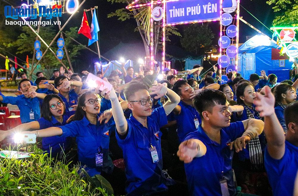 Trại sinh hào hứng tham dự Trại Huấn luyện viên cấp I Trung ương – Trại Nguyễn Chí Thanh khu vực Nam trung bộ và Tây Nguyên năm 2023.