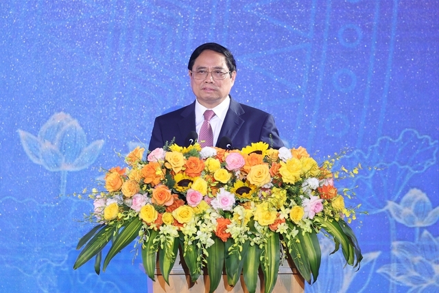 Thủ tướng Phạm Minh Chính phát biểu tại lễ phát động. Ảnh VGP/Nhật Bắc