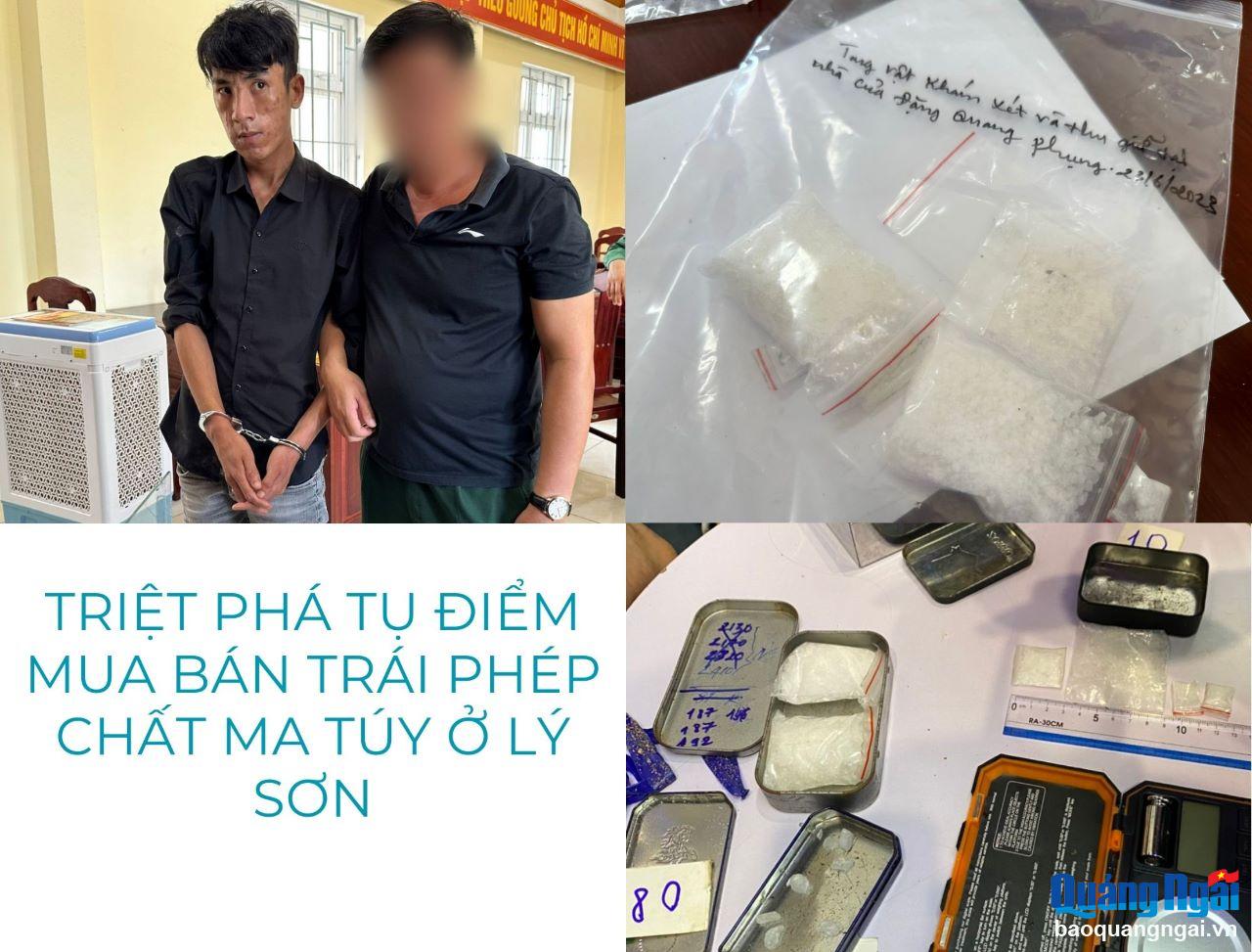 Video: Triệt phá tụ điểm mua bán trái phép chất ma túy ở Lý Sơn