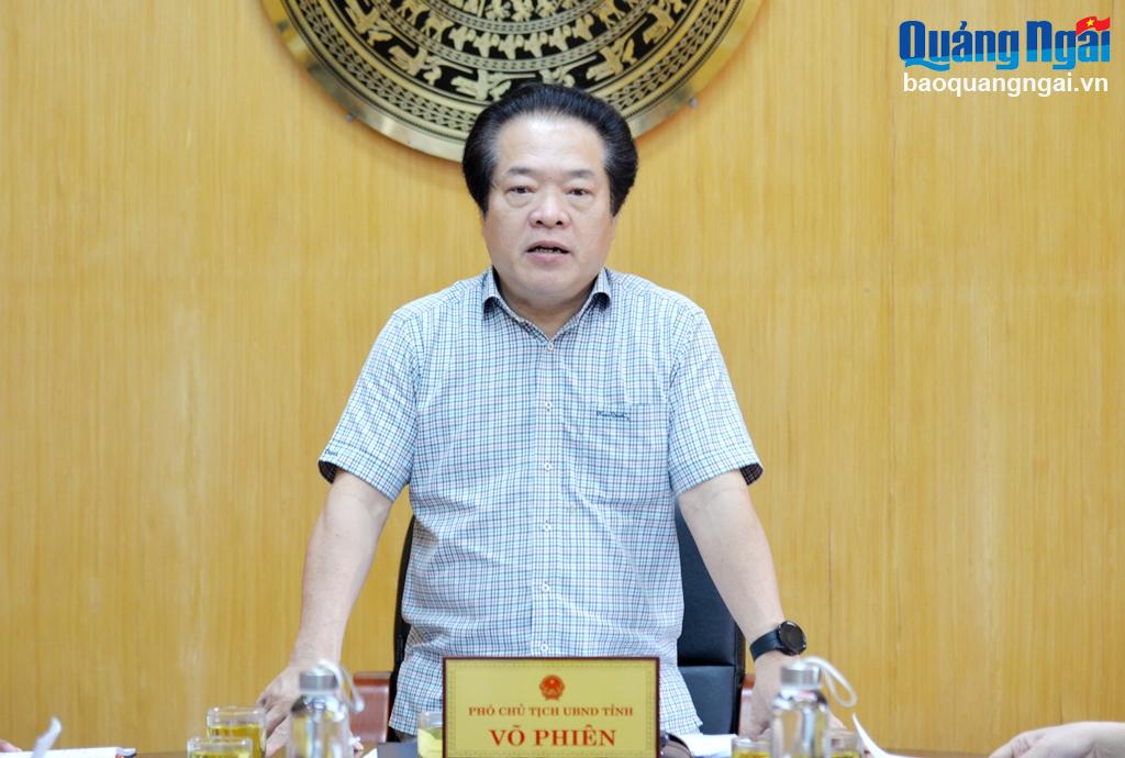 Phó Chủ tịch UBND tỉnh Võ Phiên làm việc với Sở Ngoại vụ