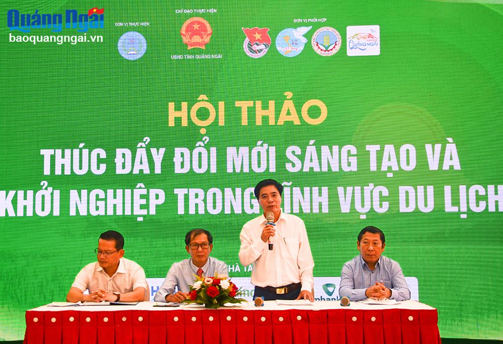 Đại diện Sở VH-TT&DL phát biểu tại hội thảo.