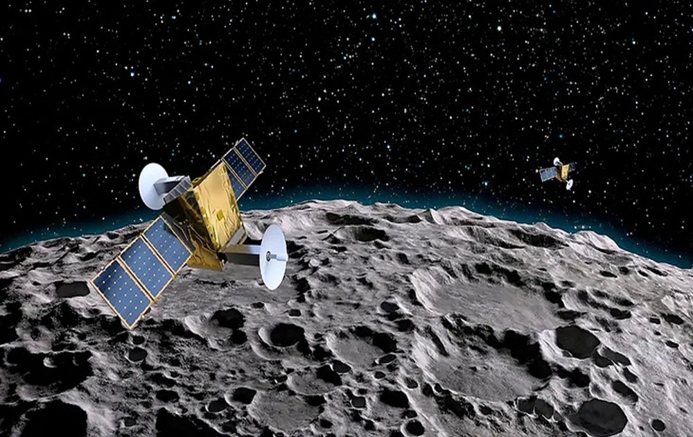 Trước KDDI, Công ty Crescent Space thuộc Lockheed Martin (Mỹ) cũng có kế hoạch phát triển một mạng lưới các vệ tinh liên lạc và dẫn đường quanh Mặt trăng có tên là Parsec (ảnh minh họa) - Ảnh: Crescent Space