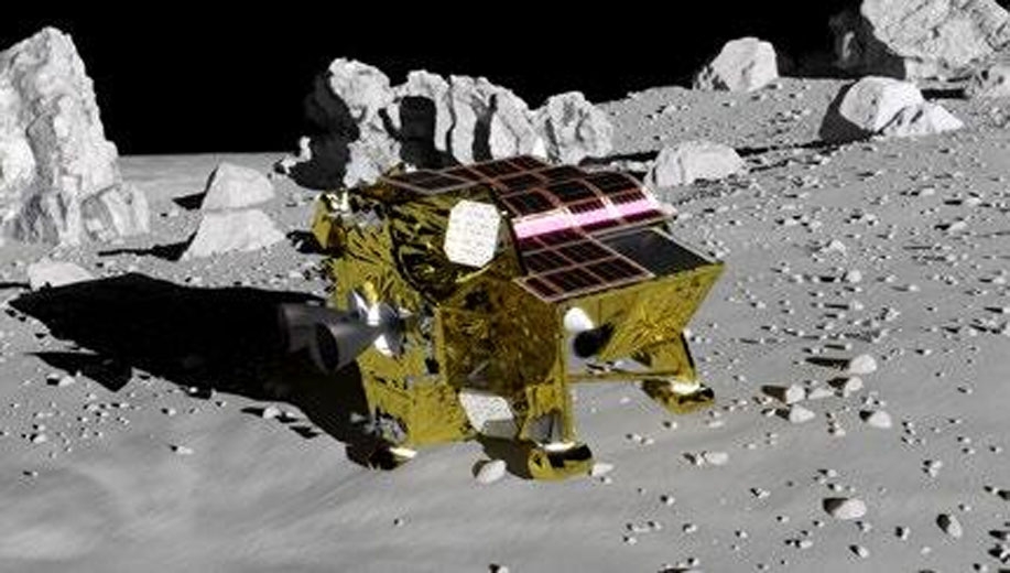 Tàu đổ bộ SLIM trên bề mặt Mặt trăng (Ảnh: JAXA)