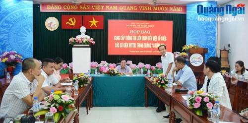 Họp báo cung cấp thông tin các sự kiện văn hóa, thể thao và du lịch