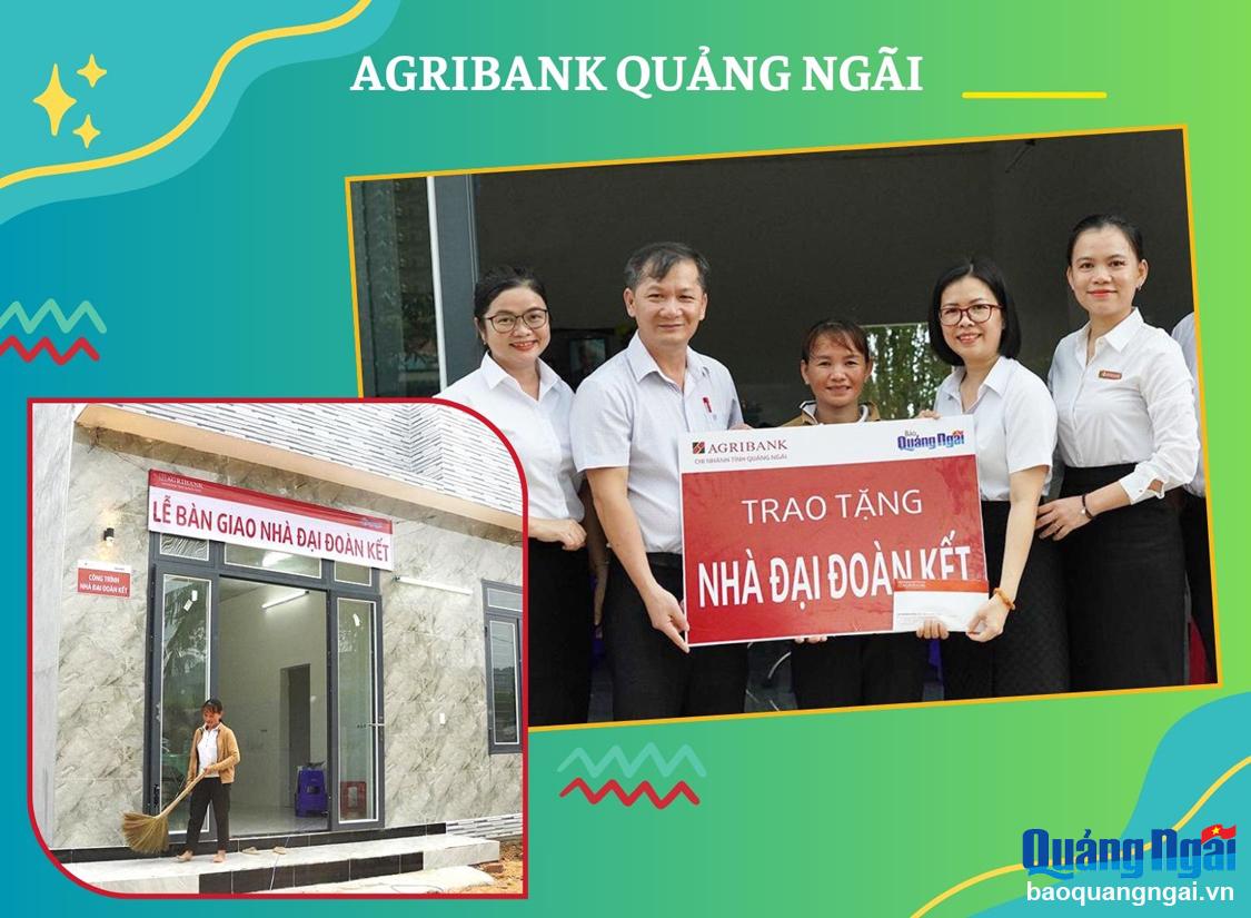 Agribank Quảng Ngãi phối hợp cùng Báo Quảng Ngãi hỗ trợ kinh phí xây nhà cho gia đình chị Đặng Thị Thu Liễu (39 tuổi), ở thôn Vĩnh Tuy, xã Tịnh Hiệp. 
