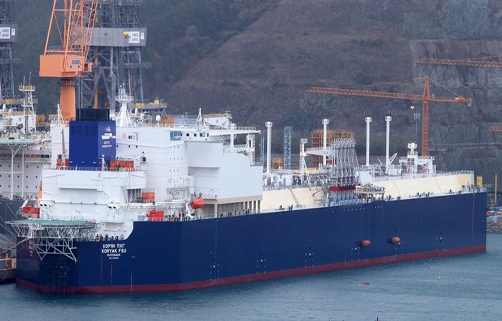 Tàu Koryak chở khí tự nhiên hóa lỏng LNG của Nga - Ảnh: SHIP SPOTTING