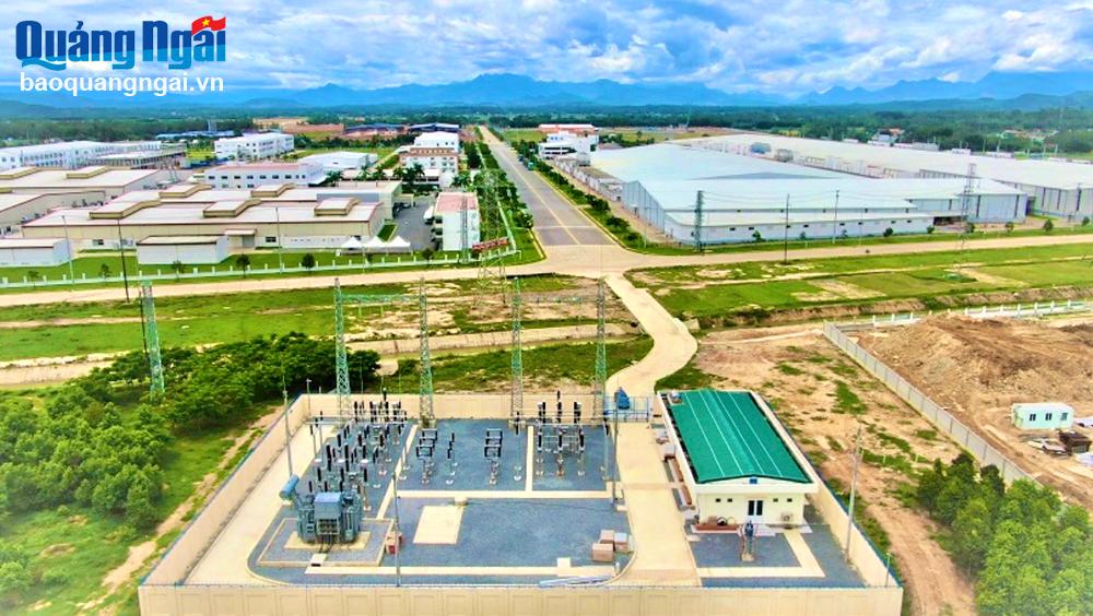 Trạm biến áp 110kV cấp điện cho các nhà máy trong KCN VSIP Quảng Ngãi.