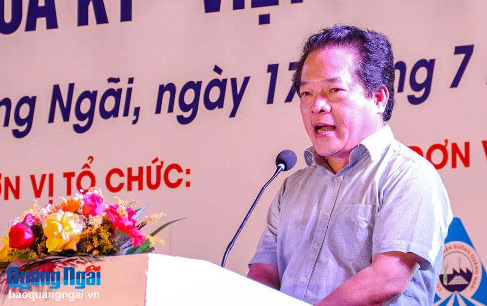 Phó Chủ tịch UBND tỉnh Võ Phiên phát biểu tại buổi lễ.