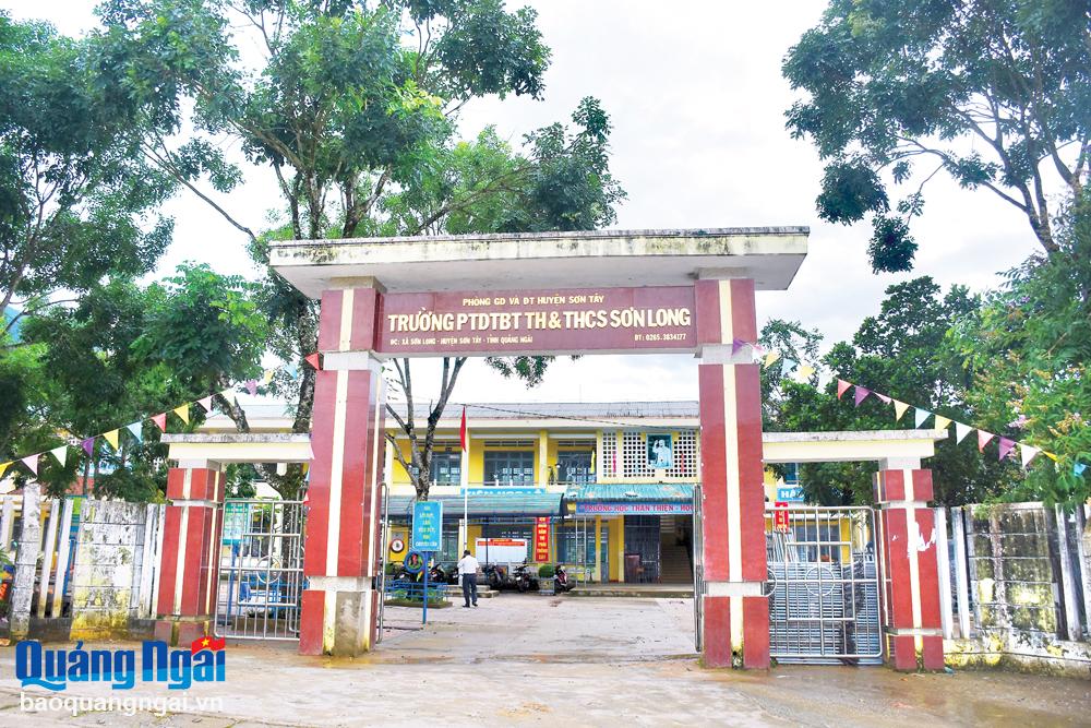 Trường Phổ thông Dân tộc bán trú Tiểu học và THCS Sơn Long (Sơn Tây) được đầu tư thêm cơ sở vật chất từ nguồn vốn Chương trình.