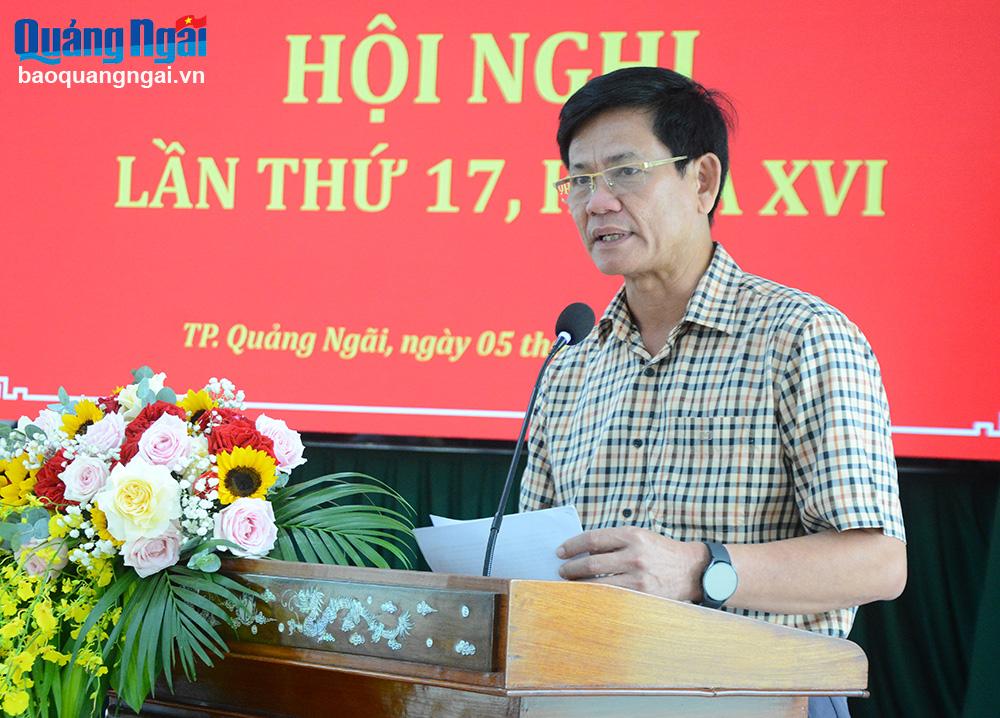 Hội nghị lần thứ 17, Ban Chấp hành Đảng bộ TP.Quảng Ngãi khoá XVI