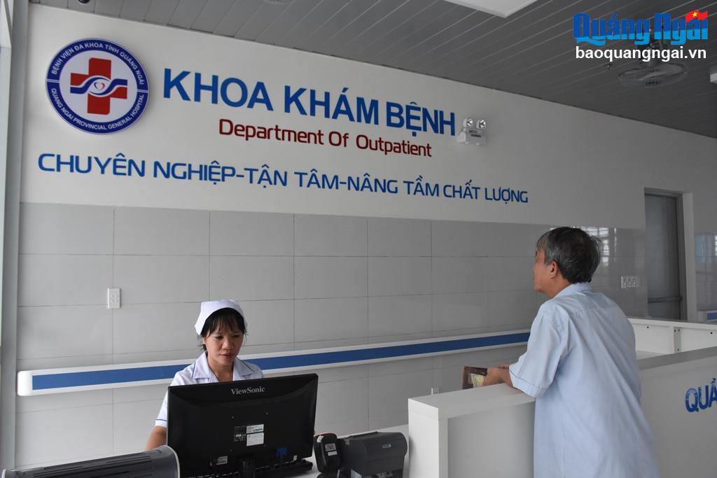 Khu khám bệnh mới tại Bệnh viện Đa khoa tỉnh.
