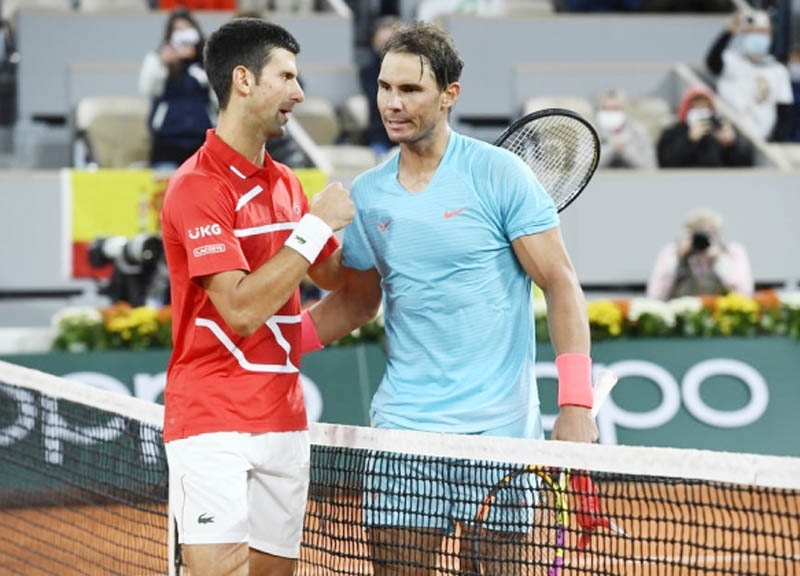 Djokovic và Nadal đối đầu lần gần nhất tại tứ kết Roland Garros 2022. Ảnh: ATP