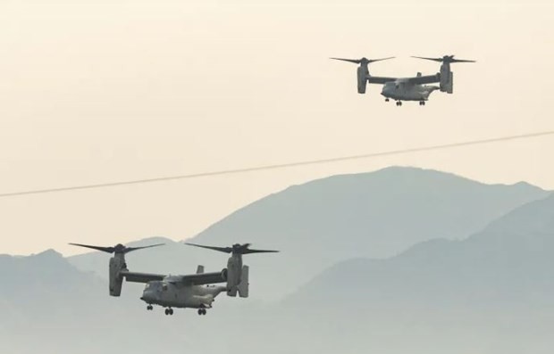 Máy bay quân sự v-22 Osprey. (Ảnh: Reuters)

