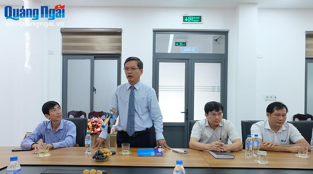 Tân Giám đốc Sở Xây dựng Trần Văn Mẫn phát biểu nhận nhiệm vụ mới.