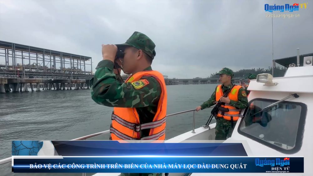 Video: Bảo vệ các công trình trên biển của Nhà máy Lọc dầu Dung Quất