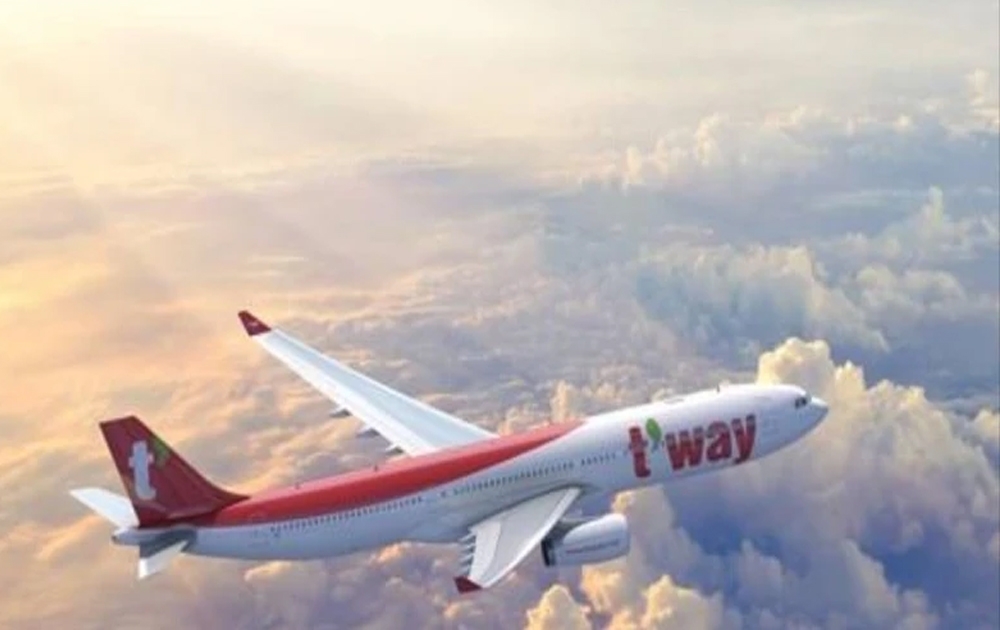 Một chiếc máy bay của Tway Air. (Nguồn: Yonhap)