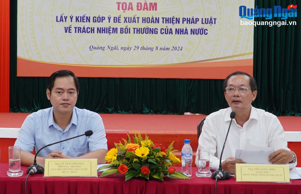 Tọa đàm góp ý đề xuất hoàn thiện chính sách, pháp luật về trách nhiệm bồi thường của Nhà nước