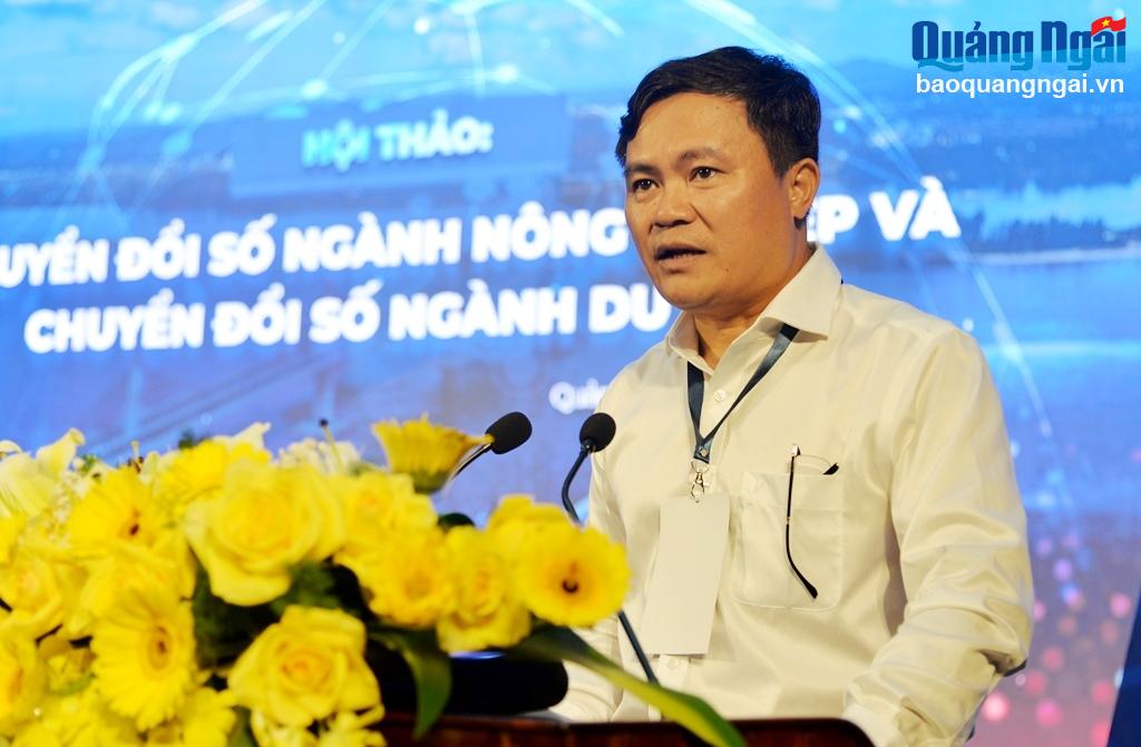 Giám đốc Sở NN&PTNT Hồ Trọng Phương phát biểu tại hội thảo.