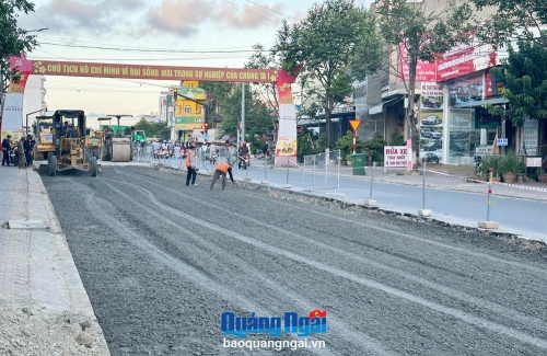 Thành phố Quảng Ngãi đầu tư hạ tầng giao thông