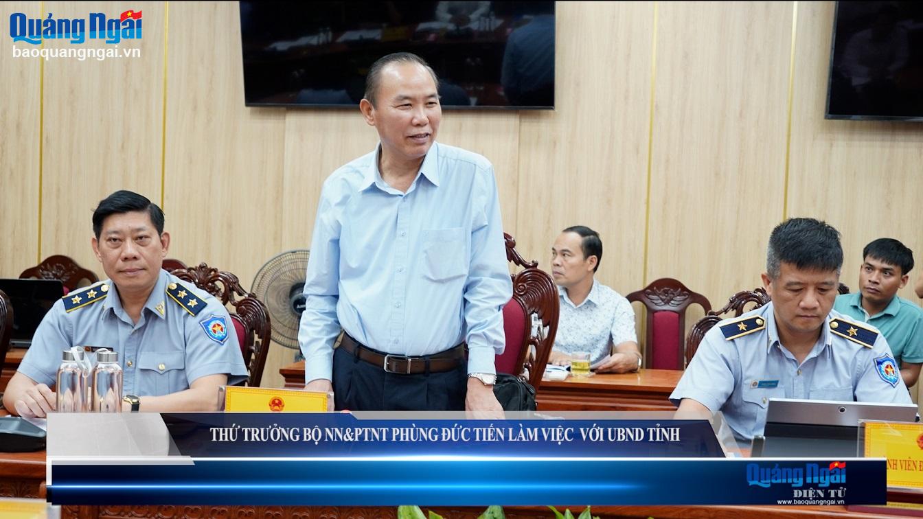 Video: Thứ trưởng Bộ NN&PTNT Phùng Đức Tiến làm việc với UBND tỉnh