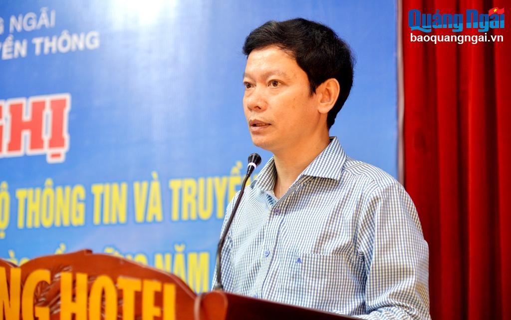 Phó Giám đốc Sở TT&TT Đỗ Quang Nghĩa phát biểu khai mạc hội nghị.