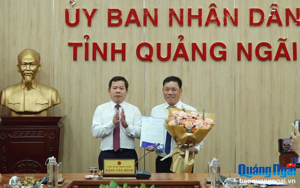 Đồng chí Nguyễn Văn Trọng giữ chức Giám đốc Sở Kế hoạch và Đầu tư