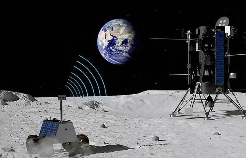 Trạm 4G với bán kính phủ sóng lên tới 2km sẽ được triển khai trên Mặt Trăng (Ảnh: NASA).