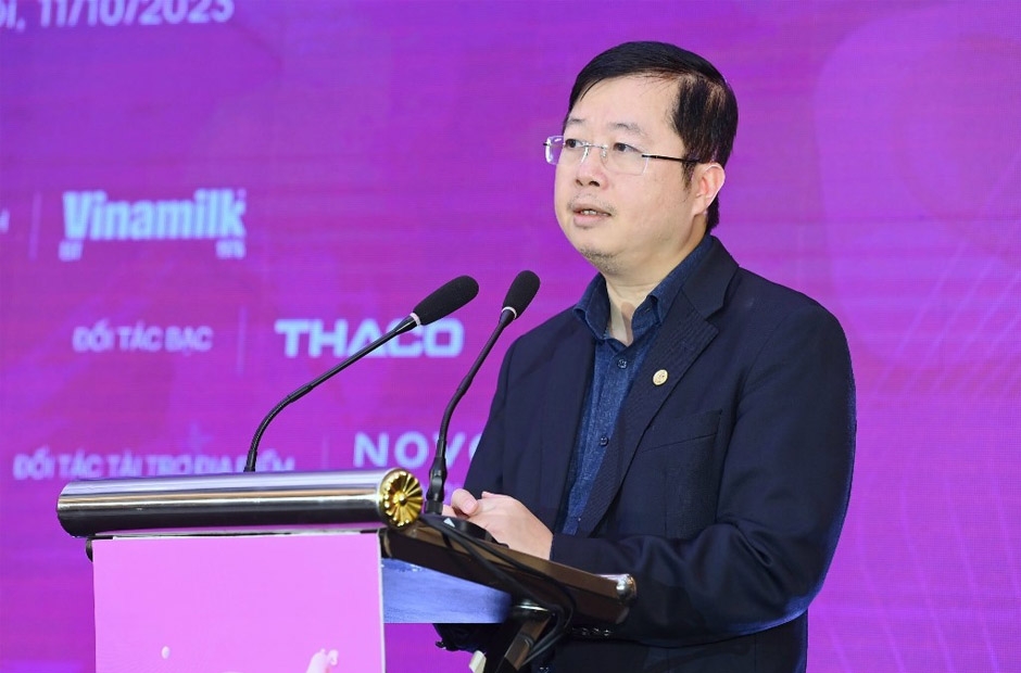 Thứ trưởng Thông tin và Truyền thông Nguyễn Thanh Lâm phát biểu tại sự kiện.