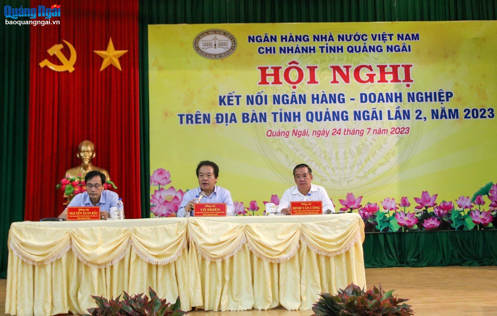 Từ đầu năm đến nay, Ngân hàng Nhà nước Việt Nam - Chi nhánh Quảng Ngãi đã hai lần tổ chức hội nghị kết nối ngân hàng - doanh nghiệp.