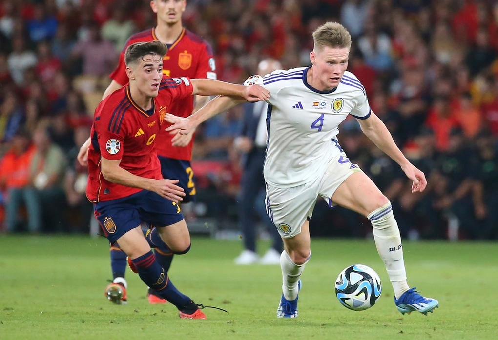 Bảng A vòng loại Euro 2024: Tây Ban Nha đánh bại Scotland 2-0
