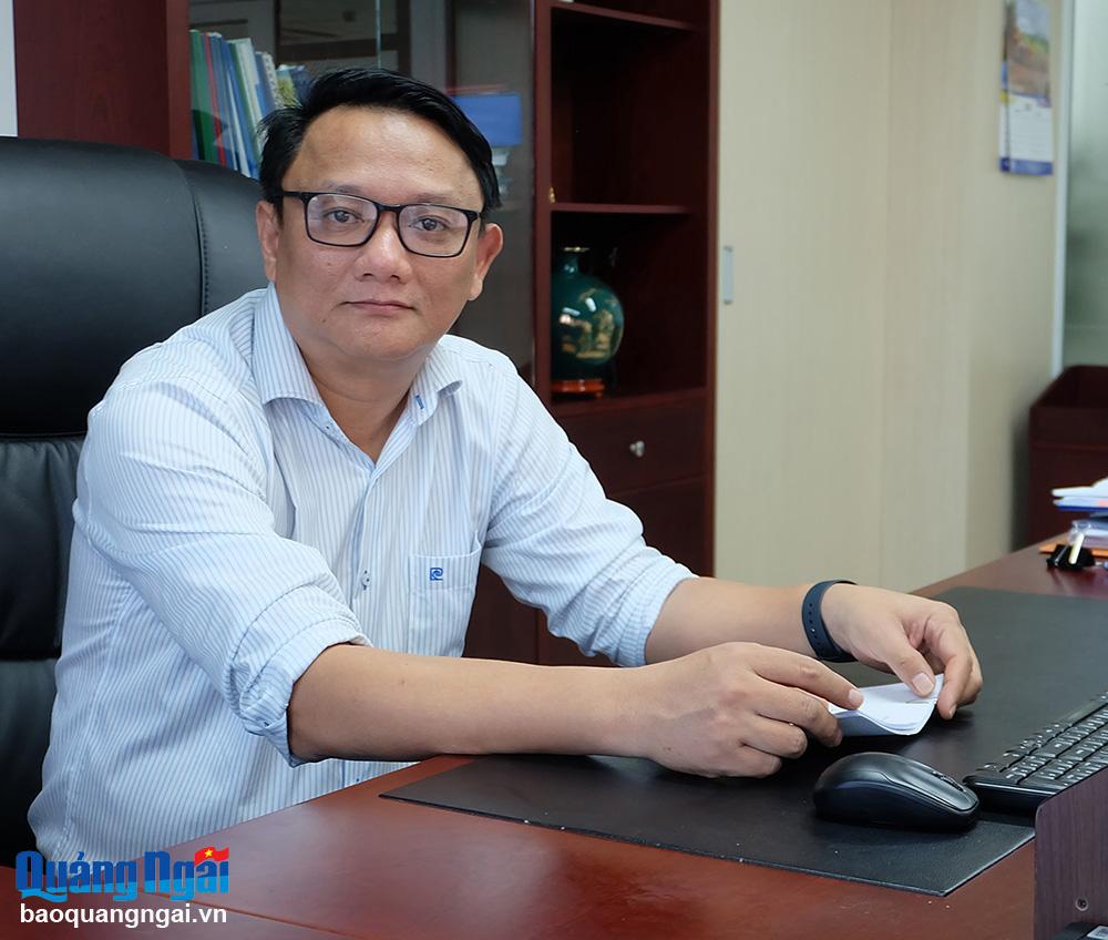 Giám đốc Công ty Điện lực Quảng Ngãi
Quách  Phạm Cường.
Ảnh: BẢO HÒA