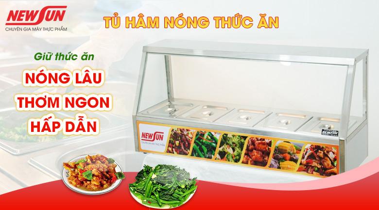 Tủ giữ nóng thức ăn giúp món ăn luôn được nóng hổi